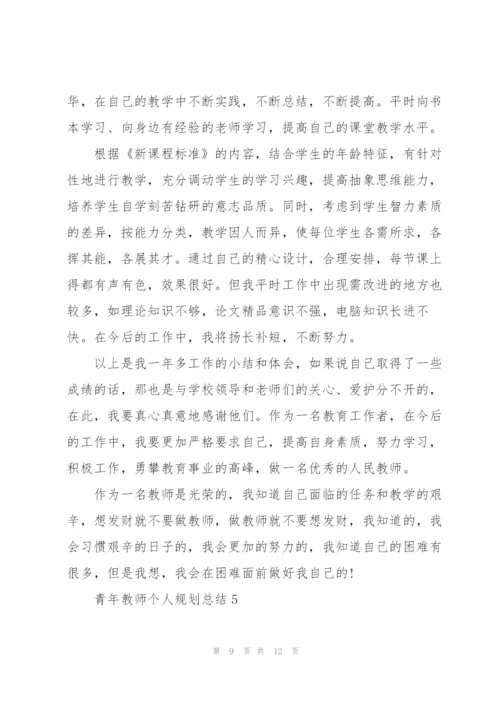 青年教师个人规划总结5篇.docx