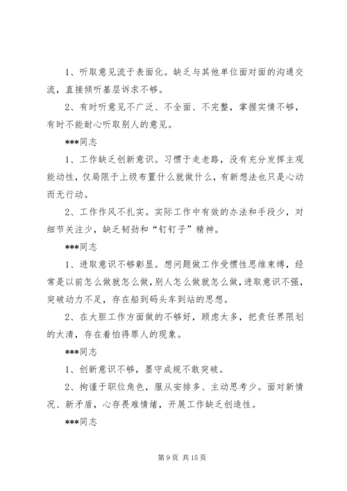 对党小组成员的意见——李艳.docx