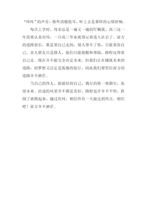 前方并不渺茫作文800字.docx