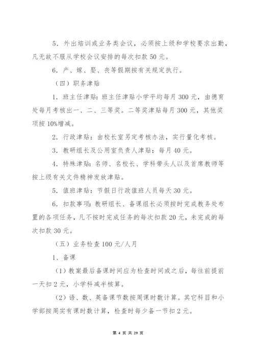 小学度奖励性绩效工资实施方案.docx