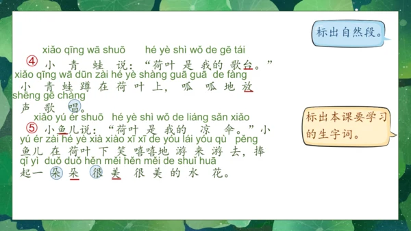 【核心素养】部编版语文一年级下册-12. 荷叶圆圆 第1课时（课件）