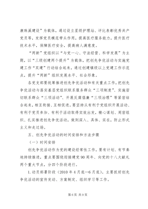 全镇创先争优活动实施意见.docx