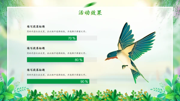 春天来了春天的故事春季活动策划方案通用PPT模板