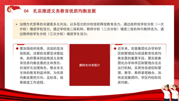 教育系统扎实推进义务教育优质均衡发展主题党课PPT