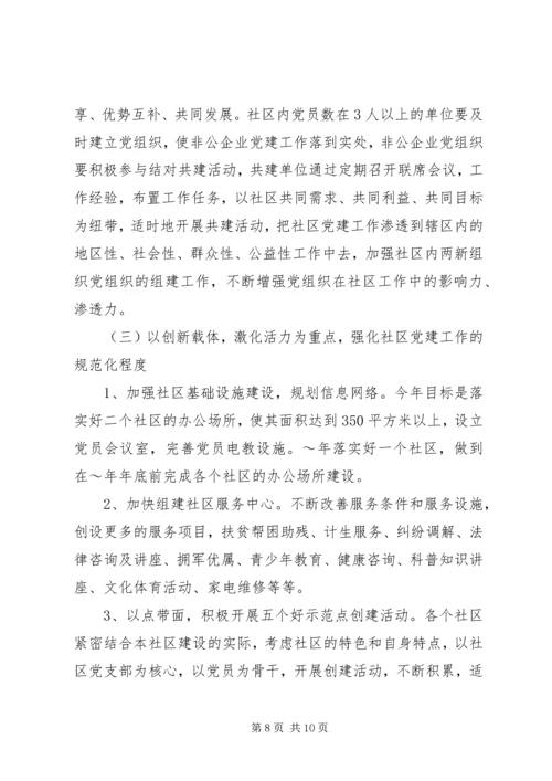 社区XX年党建工作计划范文 (3).docx