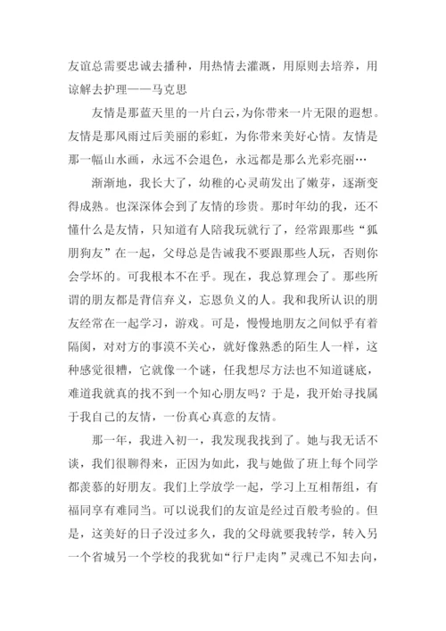 关于友情的作文1000字.docx