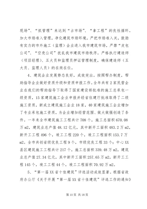 市城乡规划建设局工作总结.docx