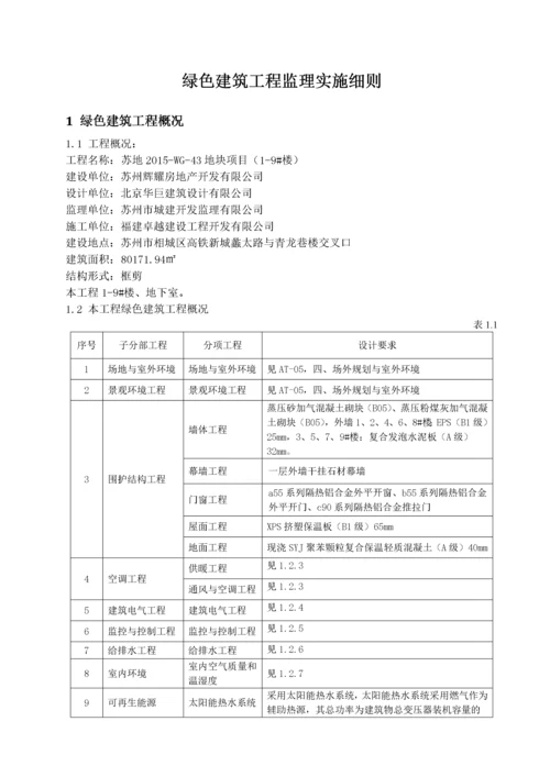 绿色建筑监理实施细则(doc 38页).docx