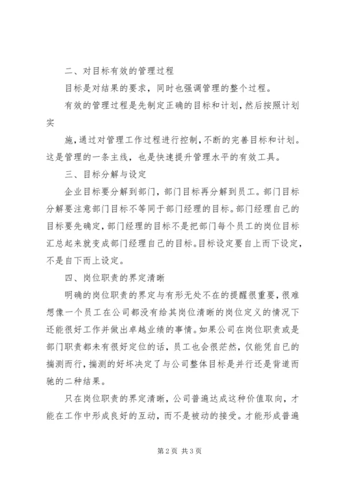 目标管理与计划制定培训心得体会.docx