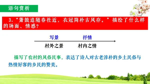 21 古代诗歌五首 游山西村 教学课件(共15张PPT)