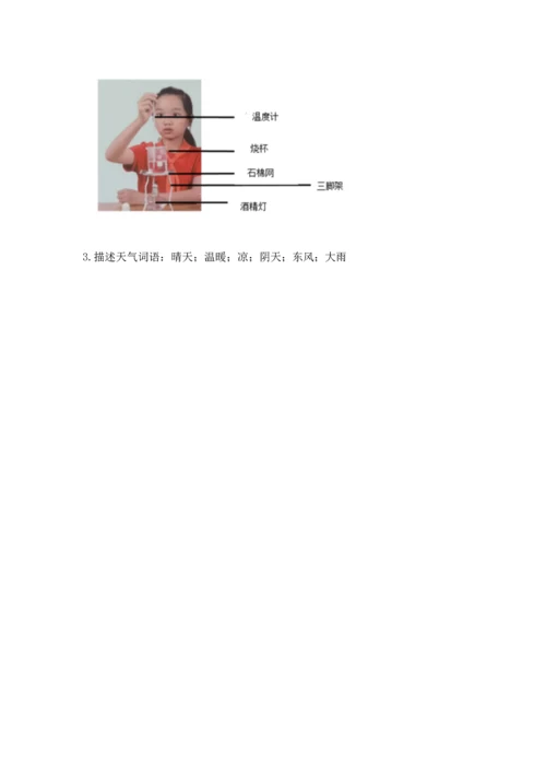 教科版三年级上册科学《期末测试卷》带答案解析.docx