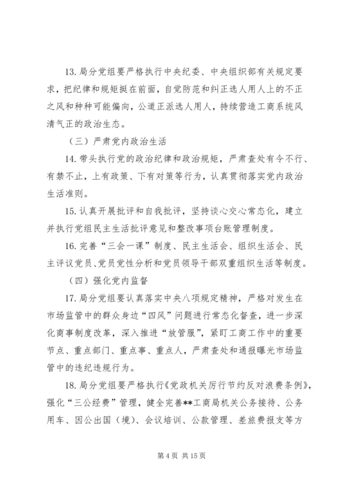 安监局党风廉政建设党组主体责任清单 (3).docx