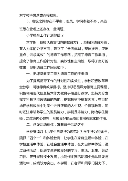 2022小学德育工作计划总结10篇.docx