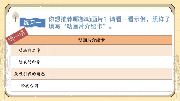 统编版语文二年级下册2024-2025学年度第八单元口语交际：推荐一部动画片（课件）