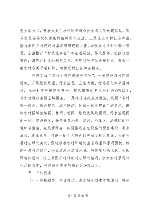 美丽乡村建设实施方案五篇.docx