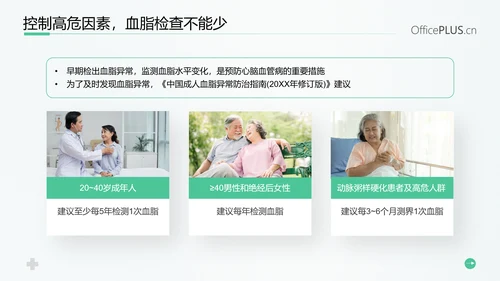 守护健康生活高血脂症健康知识教育PPT模板