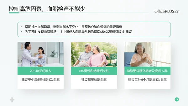 守护健康生活高血脂症健康知识教育PPT模板