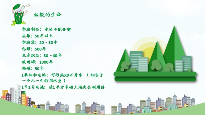 环保教育垃圾分类变废为宝知识宣讲通用PPT模板