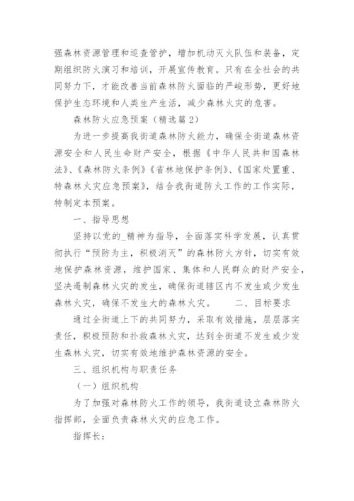 森林防火应急预案15篇.docx