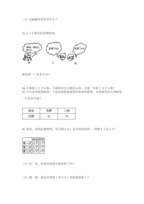 小学二年级数学应用题50道汇总.docx