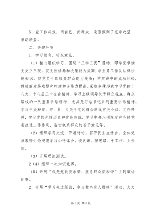 党的群众路线教育实践活动方案.docx