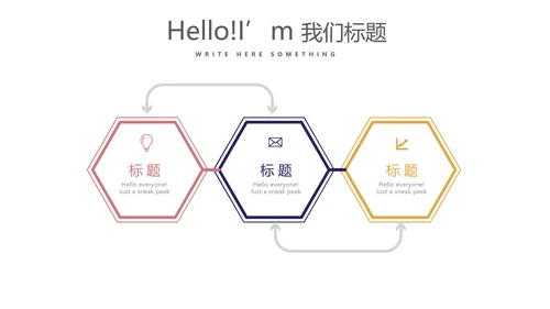 创意时尚微立体述职报告商务通用PPT动态模板