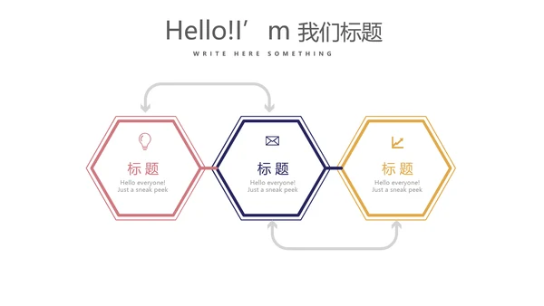 创意时尚微立体述职报告商务通用PPT动态模板