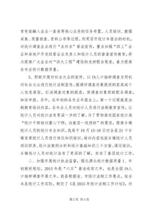 乡镇年度统计法制工作总结.docx