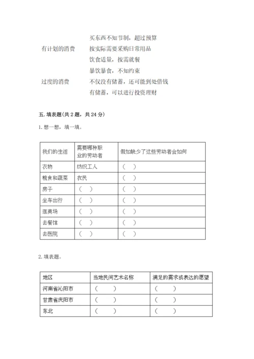 部编版四年级下册道德与法治 期末测试卷【真题汇编】.docx