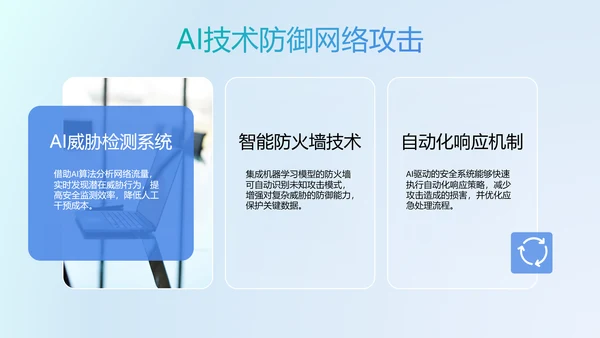 蓝色玻璃风网络安全教育PPT模板