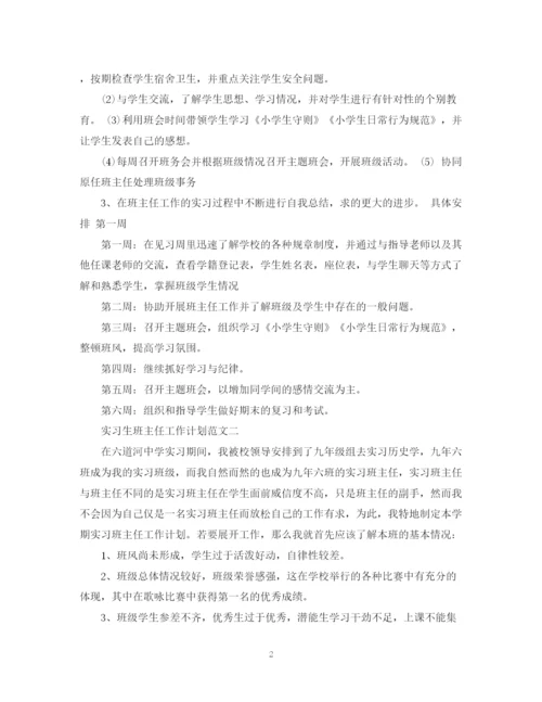 精编之实习生班主任工作计划范文.docx