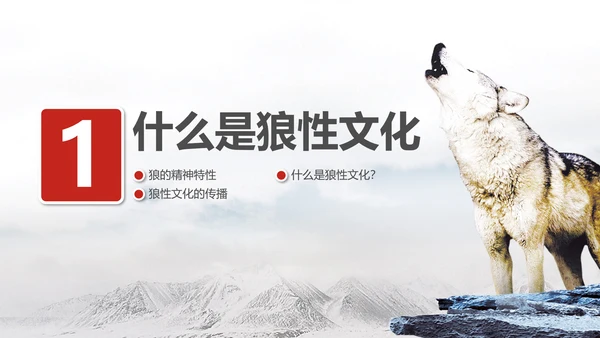 狼性文化企业培训PPT模板