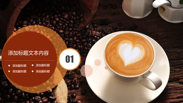 精美咖啡产品介绍下午茶咖啡厅PPT模版
