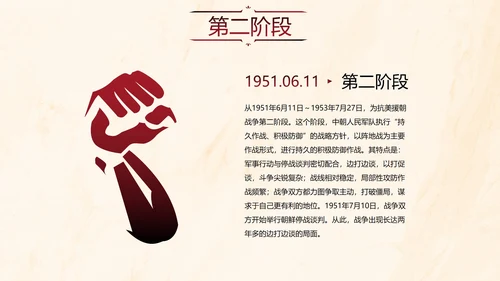 国风抗美援朝教育讲座PPT模板