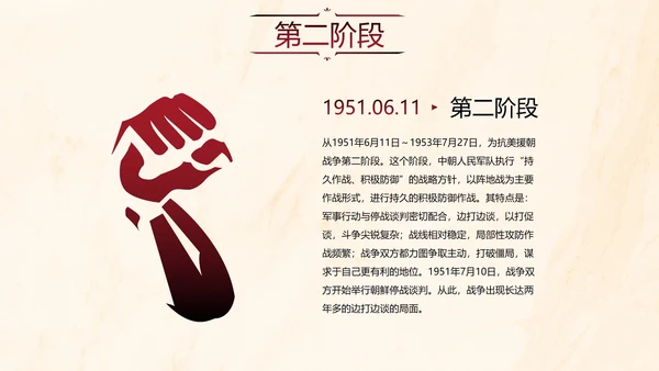 国风抗美援朝教育讲座PPT模板