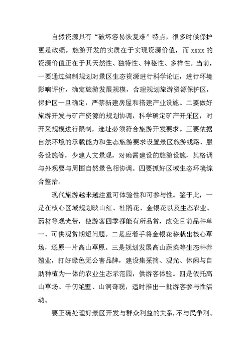 旅游开发调研报告