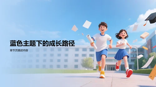 大学生个人成长PPT模板