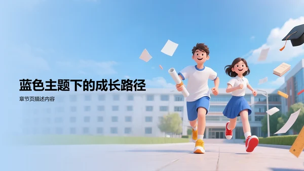大学生个人成长PPT模板