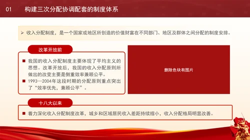 二十届三中全会经济关键词解读完善收入分配制度党课PPT