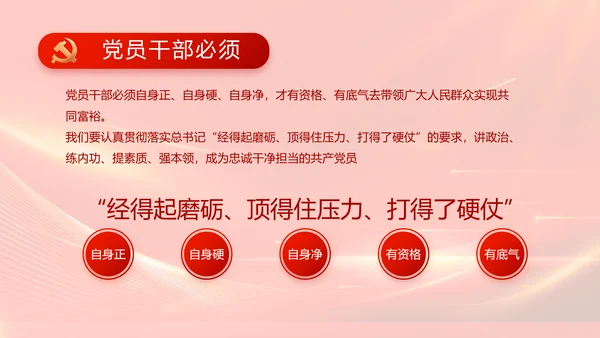 红色大气纪律检查委员会工作条例动态PPT模板