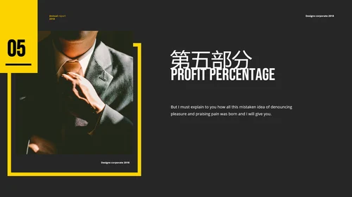 橙黑欧美风公司简介市场介绍创意PPT模板
