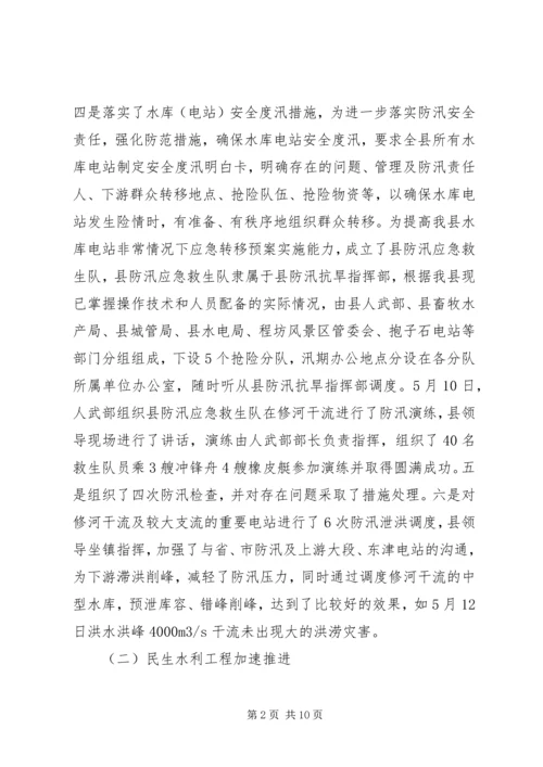 水电局上年总结和下年计划.docx