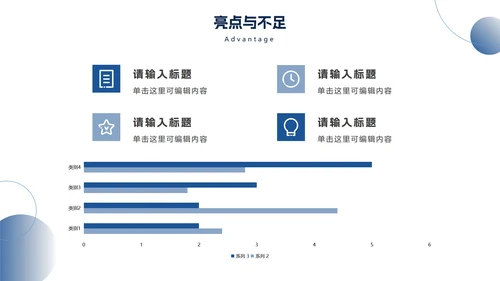 简约渐变圆工作总结PPT模板