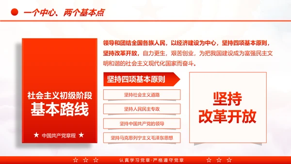 中国共产党章程党章党规学习解读PPT模板