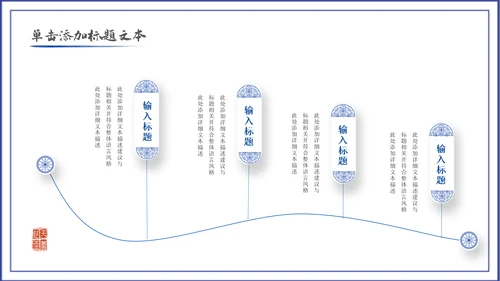 2023青花风中国风年终总结汇报PPT