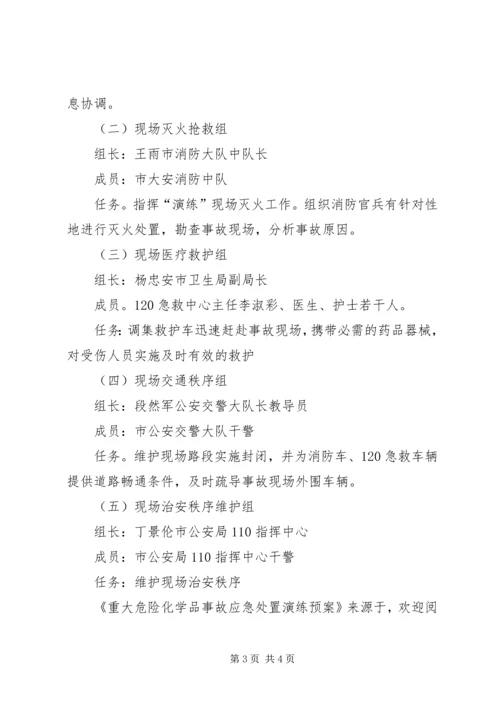 重大危险化学品事故应急处置演练预案 (3).docx