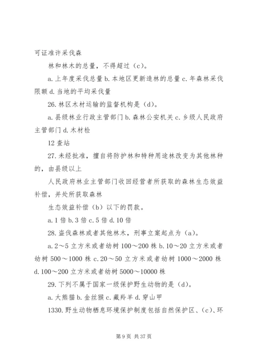 乡镇林业工作站站长应知应会1000题.docx