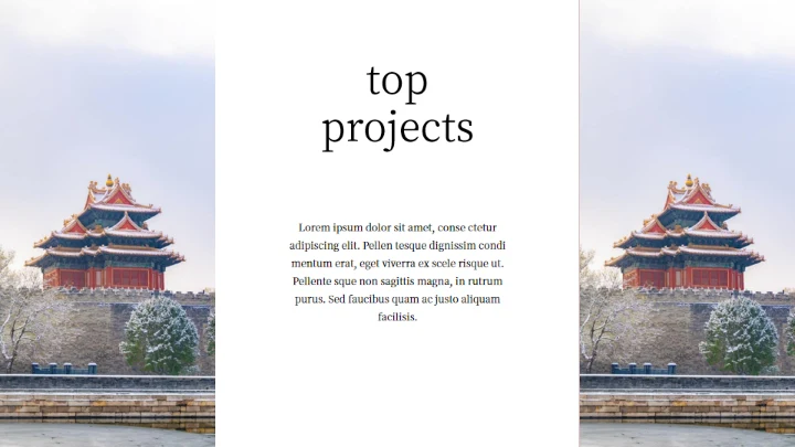 京城故宫冬季旅游画册通用PPT模板