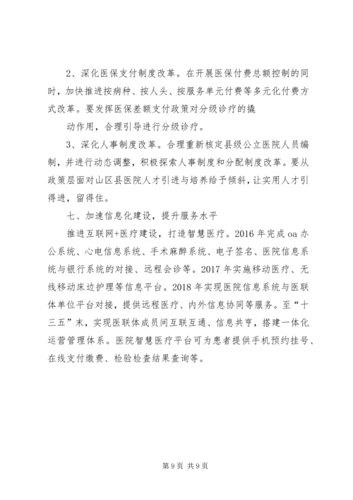 县级公立医院综合改革自评估报告[1].docx