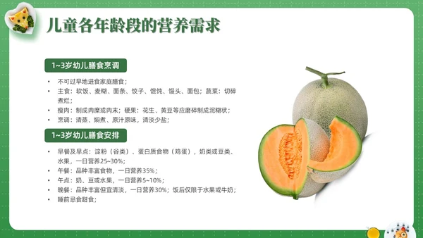绿色实拍儿童膳食营养青少年健康食物培训PPT课件